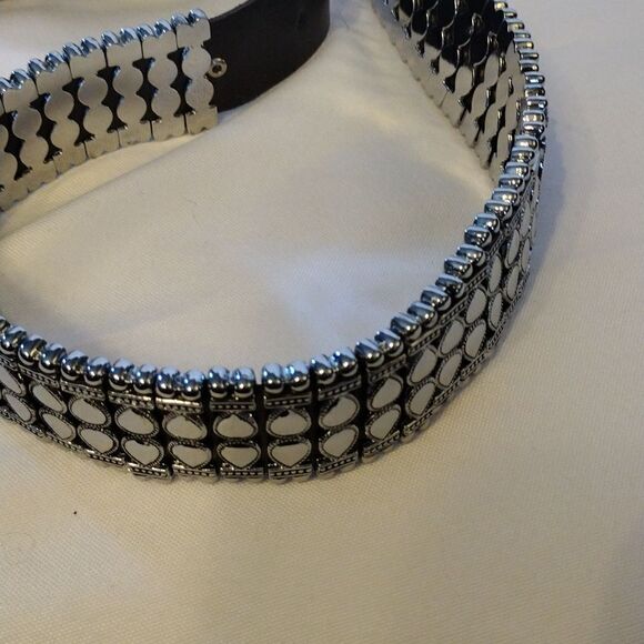 Leather and metal belt - Picture 4 of 5